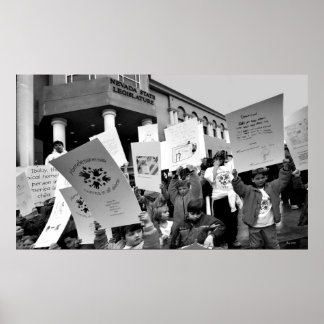 Kundgebung für Obdachlose Poster