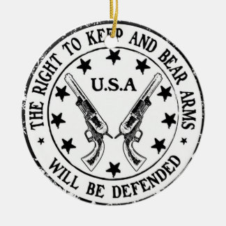 Kundgebung für unsere Recht-Weihnachtsverzierung Keramik Ornament