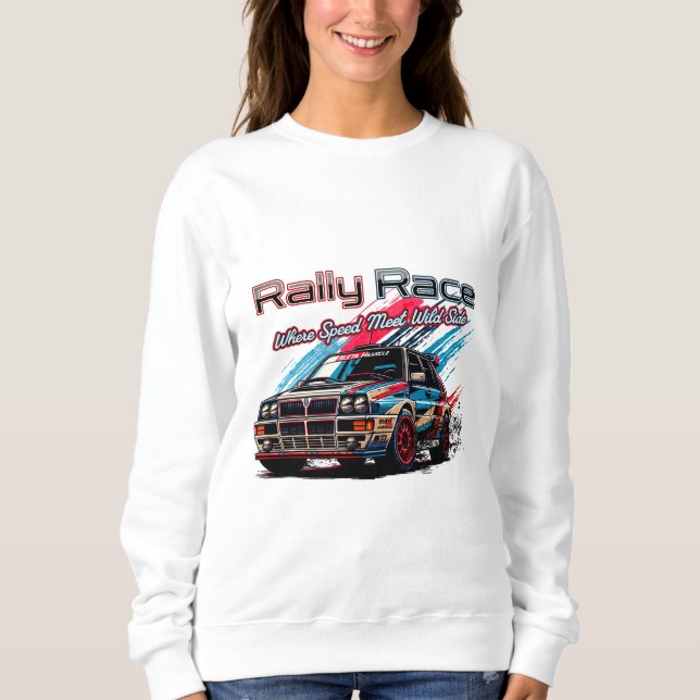 KUNDGEBUNG RACE VINTAG - WENN GESCHWINDIGKEIT WILD SWEATSHIRT (Vorderseite)