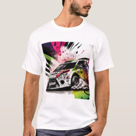 Kundgebung Racing, Graffiti, Auto weiß T-Shirt