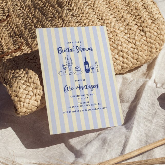 Kundiges italienisches Brautparty Einladung (Von Creator hochgeladen)