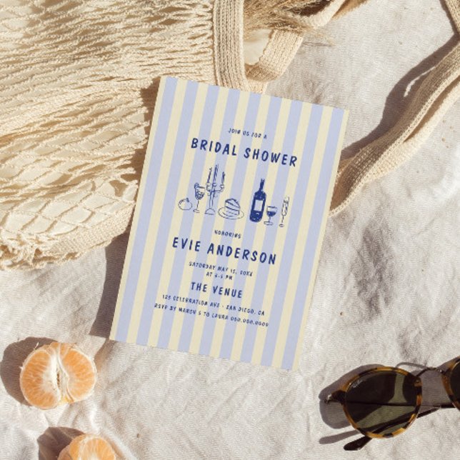 Kundiges italienisches Brautparty Einladung (Von Creator hochgeladen)