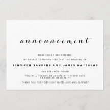 Kündigung von Hochzeiten