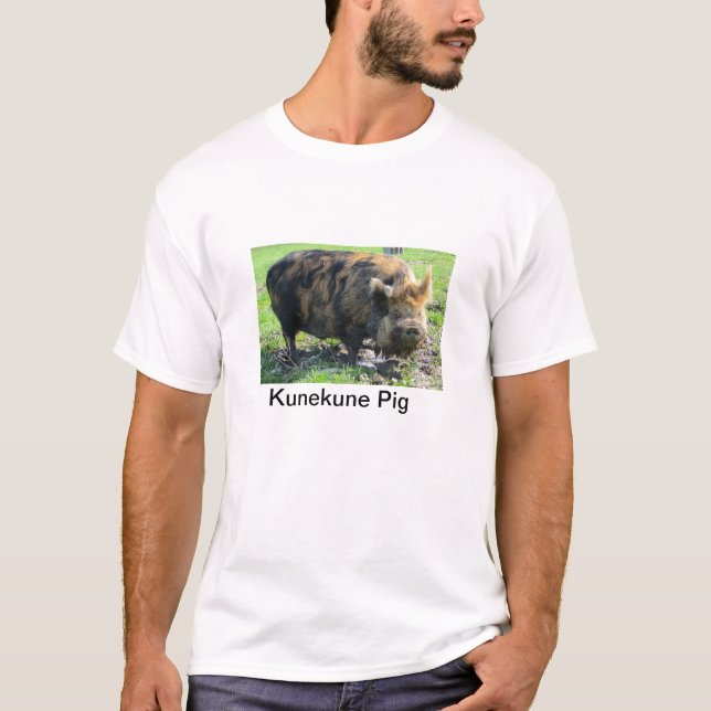 Kunekune Schwein-Shirt T-Shirt (Vorderseite)