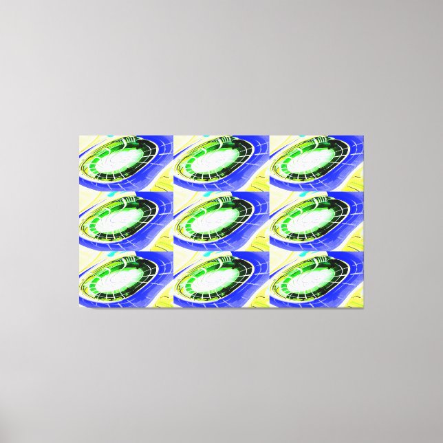 Künftige Alien-Landungsplattformen Leinwanddruck (Vorderseite)