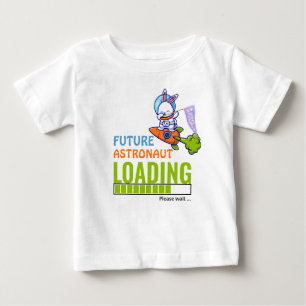 Künftige Astronautenladende Kaninchen Geburtstag U Baby T-shirt