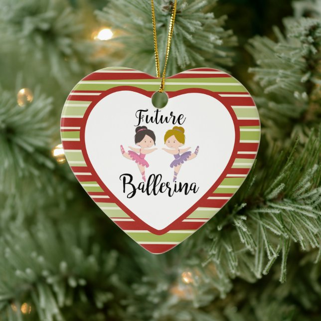 künftige Ballerina Keramik Ornament (Baum)