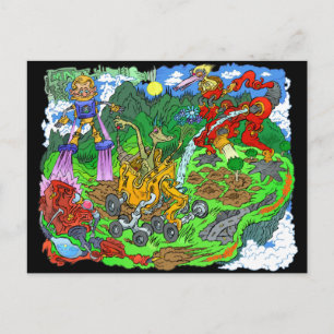 Künftige Baumpflanzen. Postkarte