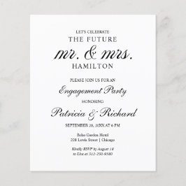 Künftige Einladung von Mr. & Mrs.