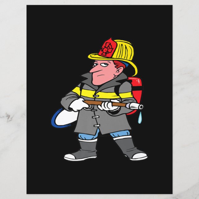 Künftige Feuerwehrschläuche Jacket & Helm Rescue (Vorderseite)