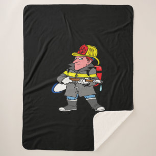 Künftige Feuerwehrschläuche Jacket & Helm Rescue Sherpadecke