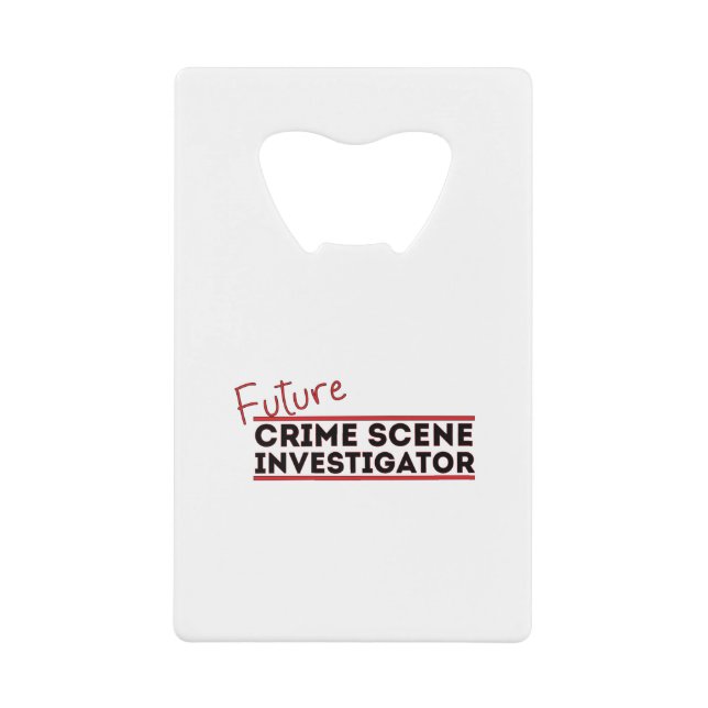 Künftige Kriminalitätsforschung Geldbeutel Flaschenöffner (Vorderseite)