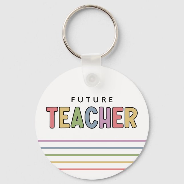 Künftige Lehrerin Niedlich Schlüsselanhänger (Vorderseite)