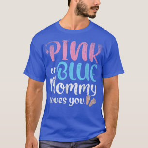 Künftige Mama Rosa oder Blaue Mommy Lieben Sie Ges T-Shirt