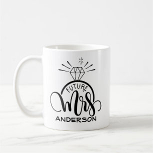 Künftige MRS - Personalisierte Verlobung Kaffeetasse