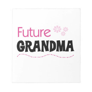 Künftige Oma-Geschenke Notizblock