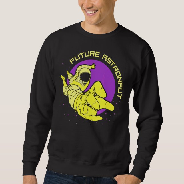 Künftige Raumfahrtplaneten der Astronauten Sweatshirt (Vorderseite)