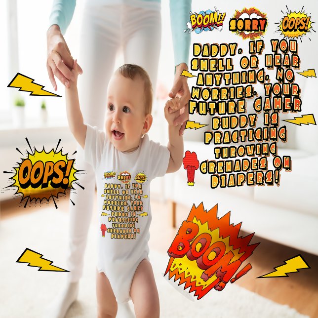 KÜNFTIGE SPIELBUDDY BABY BODYSUIT, GAMER DADY GIFT BABY STRAMPLER (gamer buddy baby bodysuit, gift for gamer dads , gamer fathers, newborn gift, toddler gift, )