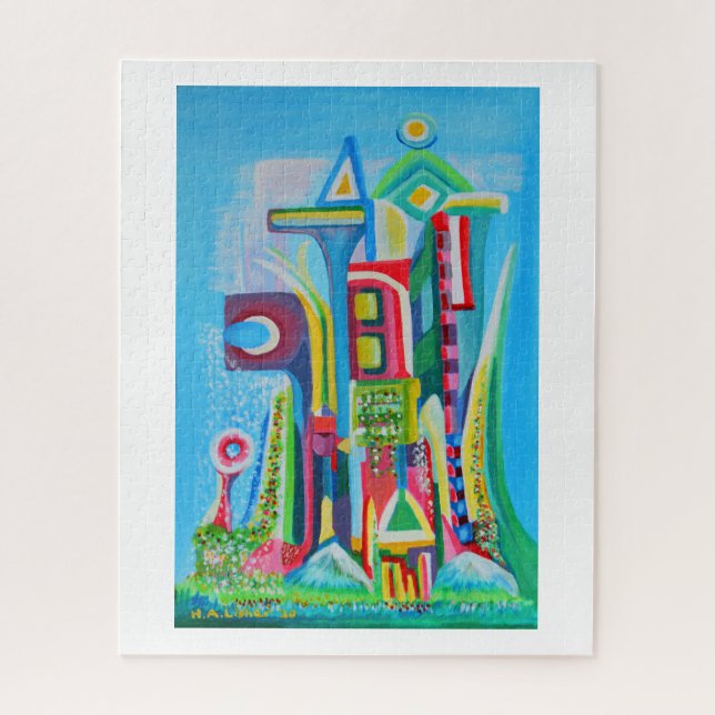 Künftige Stadt Puzzle (Vertikal)