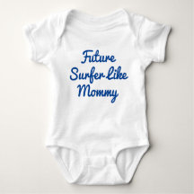 Künftige Surfer wie Mommy Baby Bodysuit