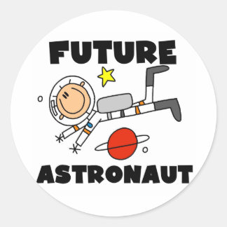 Künftige T - Shirt und Geschenke des Astronauten Runder Aufkleber