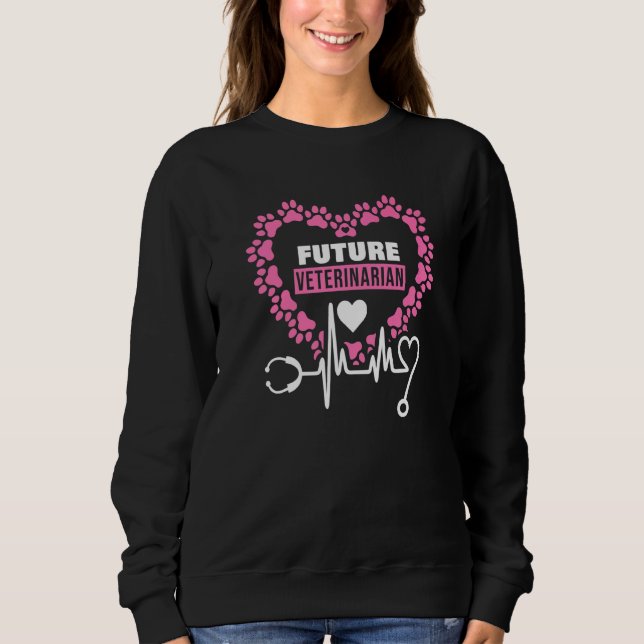 Künftige Tierärzte Tierärzte Sweatshirt (Vorderseite)
