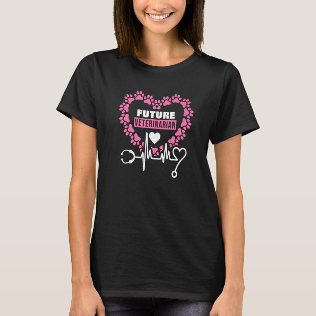 Künftige Tierärzte Tierärzte T-Shirt (Vorderseite)