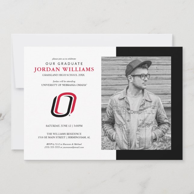 Künftige UNO-Mavericks-Graduate Ankündigung (Vorderseite)