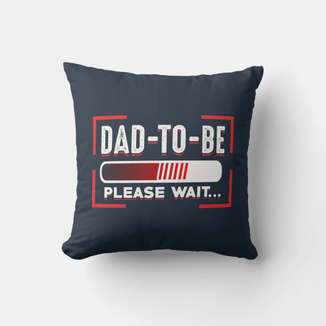 Künftige Vater-Schwangerschaftsankündigung Keepake Kissen (Vorderseite)