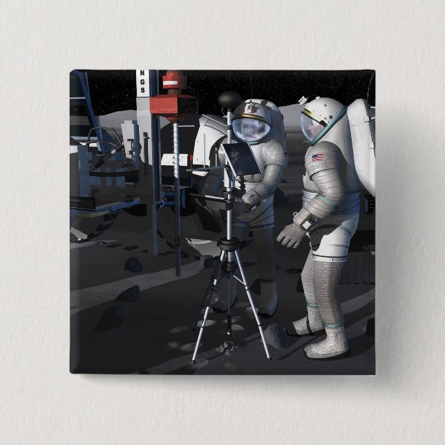 Künftige Weltraumforschungen 5 Button (Vorderseite)