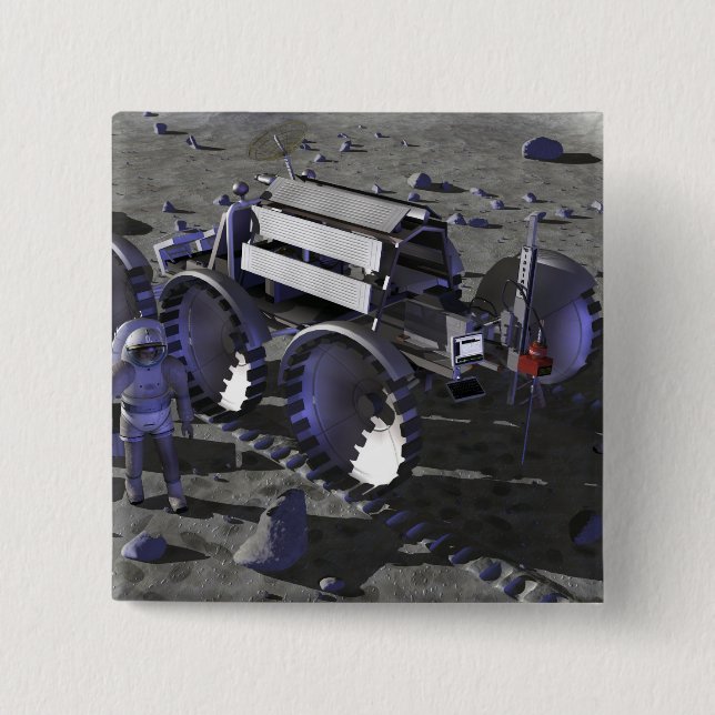 Künftige Weltraumforschungsmissionen 10 Button (Vorderseite)