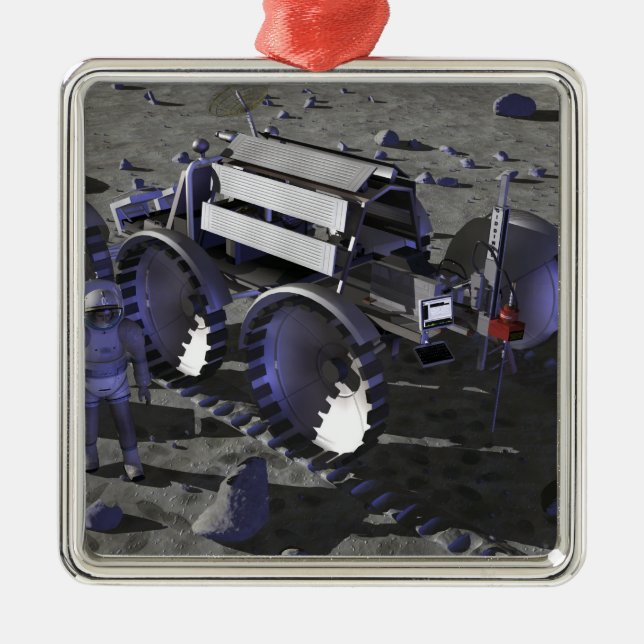 Künftige Weltraumforschungsmissionen 10 Ornament Aus Metall (Vorne)