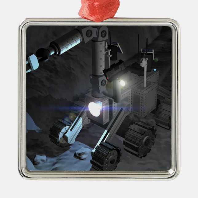 Künftige Weltraumforschungsmissionen 6 Ornament Aus Metall (Vorne)