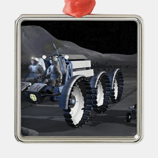 Künftige Weltraumforschungsmissionen 8 Ornament Aus Metall (Vorne)