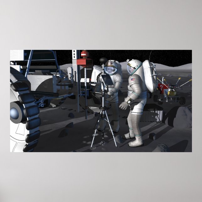 Künftige Weltraumforschungsmissionen 8 Poster (Vorne)