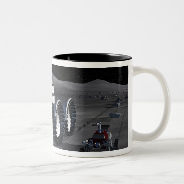 Künftige Weltraumforschungsmissionen 8 Zweifarbige Tasse (Rechts)