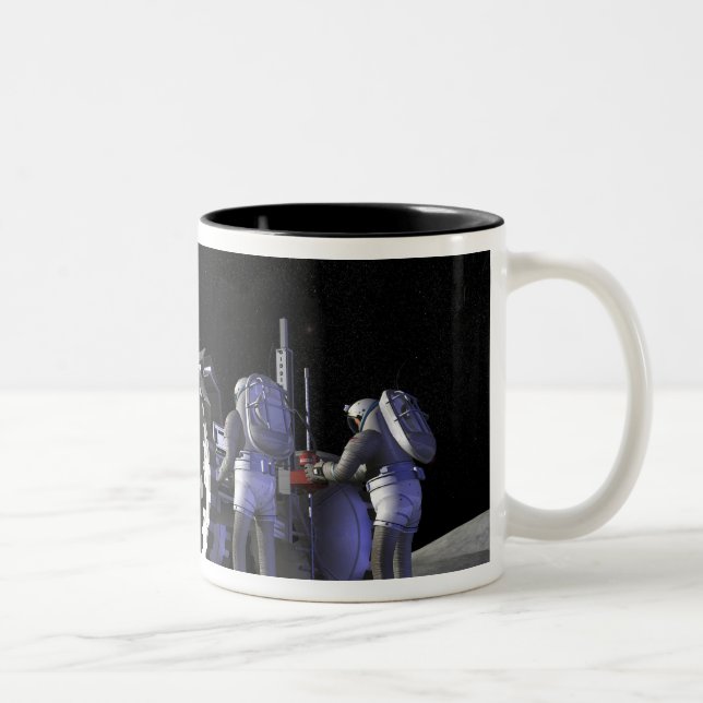 Künftige Weltraumforschungsmissionen 9 Zweifarbige Tasse (Rechts)