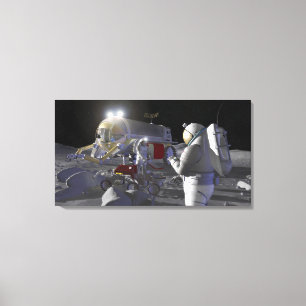 Künftige Weltraumforschungsmissionen Leinwanddruck