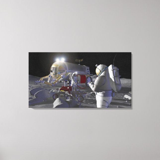 Künftige Weltraumforschungsmissionen Leinwanddruck (Vorderseite)