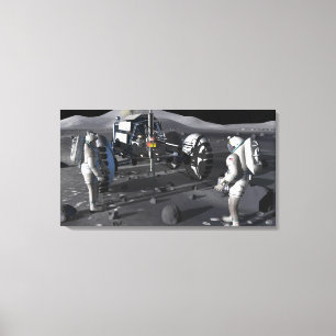 Künftige Weltraumforschungsmissionen Leinwanddruck