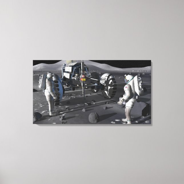 Künftige Weltraumforschungsmissionen Leinwanddruck (Vorderseite)