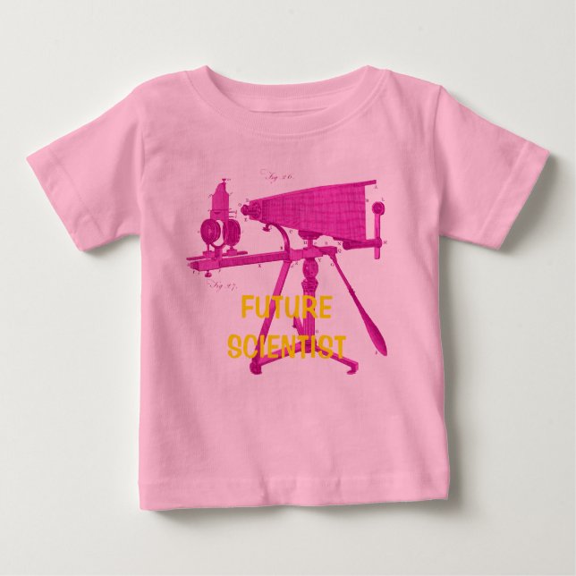 KÜNFTIGE WISSENSCHAFTLER - MIKROSKOP DES 18. JAHRH BABY T-SHIRT (Vorderseite)
