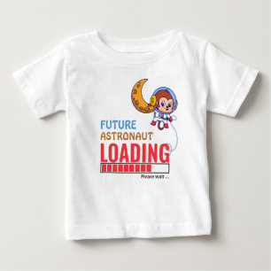 Künftiger Astronaut, der Affe zum Geburtstag Unise Baby T-shirt