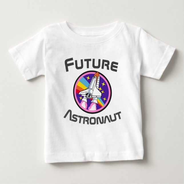 Künftiger Astronaut, Girl-Power-STEM, Rosa 3 Baby T-shirt (Vorderseite)