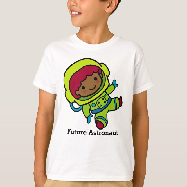 Künftiger Astronautenjunge in Spacesuit T-Shirt (Vorderseite)