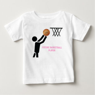 Künftiger Basketballspieler nach Ball Baby T-shirt