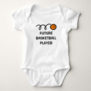 Künftiger Basketballspieler Niedliche Babykleidu Baby Strampler