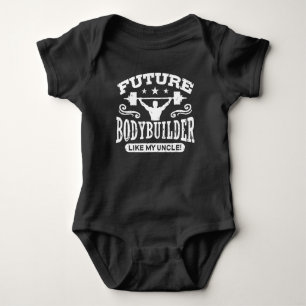 Künftiger Bodybuilder wie mein Onkel Baby Bodysuit Strampler