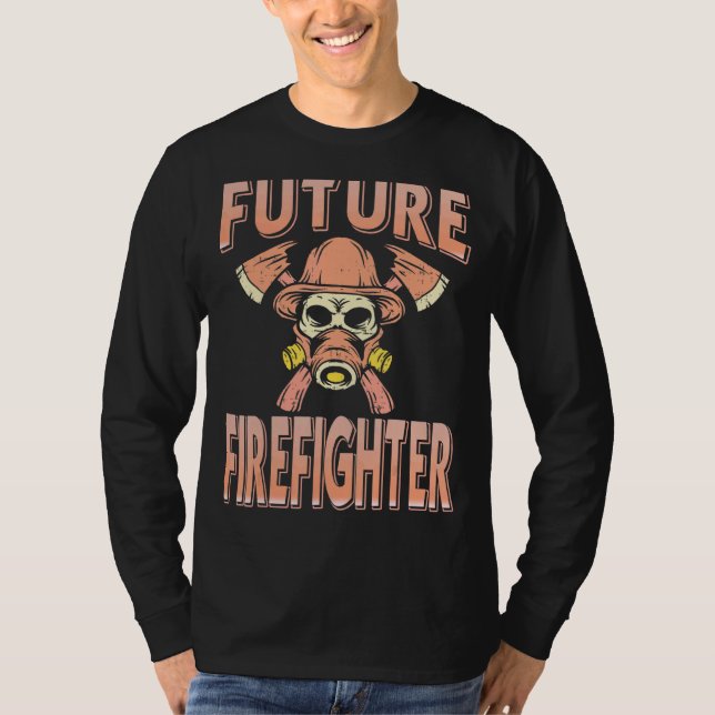 Künftiger Cooler Feuerwehrmann T-Shirt (Vorderseite)