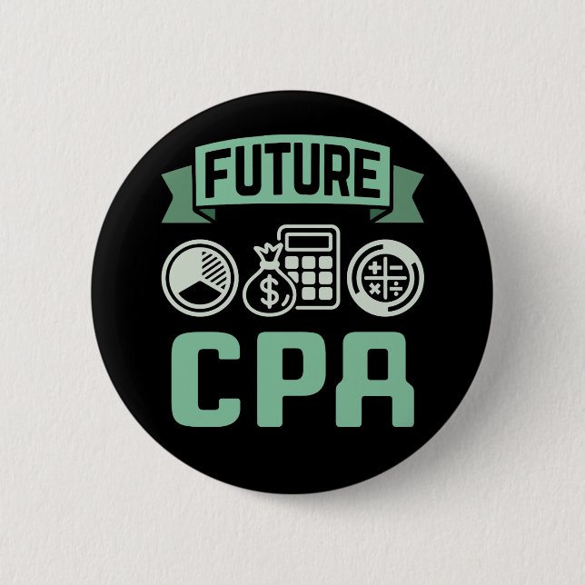 Künftiger CPA-Buchhalter Button (Vorderseite)